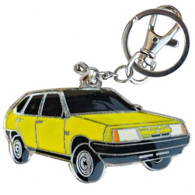 Retro kulcstartó, Lada Samara, 2108, sárga Autós kult termékek alkatrész vásárlás, árak